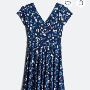 Kaileigh Blue Floral Mini Dress